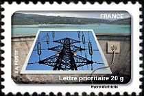  Fête du timbre - le timbre fête l'eau - Hydro électricité 