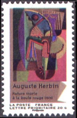  Carnet «Peintures du XXème siècle - Cubisme», Nature morte à la boule rouge (1919) d'Auguste Herbin 