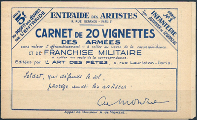  Carnet Infanterie 