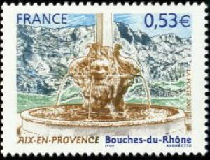  Aix en Provence (Bouche-du-Rhone) lieu de naissance de Paul Cézanne 