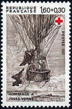  Croix Rouge - Jules Verne «Cinq semaines en ballon» 
