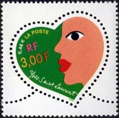  Saint Valentin - Cœur d'Yves Saint Laurent (visage) 