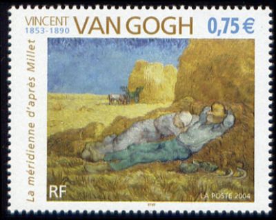  Vincent Van Gogh (1853-1890) « La méridienne » d'après Millet 