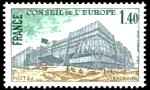  Conseil de l'Europe Batiment du conseil de l'Europe à Strasbourg Légende France 