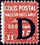  Timbre pour colis «valeur déclarée» 