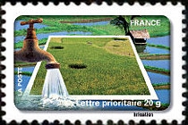  Fête du timbre - le timbre fête l'eau - Irrigation 