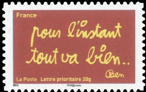  Les timbres de Ben<br>pour l'instant tout va bien … 