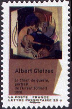  Carnet «Peintures du XXème siècle - Cubisme»,  Le Chant de guerre, portrait de Florent Schmitt (1915) de Albert Gleizes 