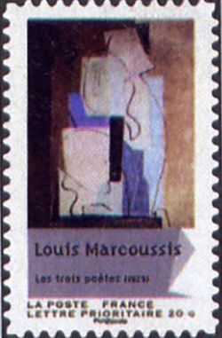  Carnet «Peintures du XXème siècle - Cubisme», Louis Les trois poètes (1929) de Louis Marcoussis 