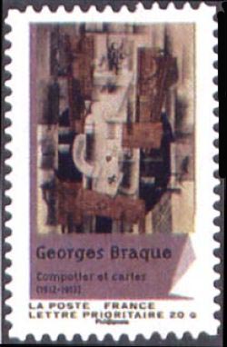  Carnet «Peintures du XXème siècle - Cubisme», Compotier et cartes (1912-1913) de Georges Braque 