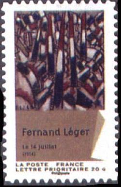  Carnet «Peintures du XXème siècle - Cubisme», Le 14 juillet (1914) de Fernand Léger 