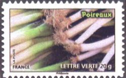  Des légumes pour une lettre verte, Poireaux 