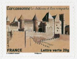  Patrimoine de France, Carcassonne le château et les remparts 
