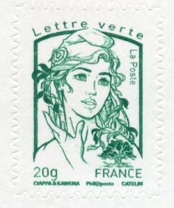  La Véme république au fil du timbre, Marianne de Ciappa et Kawena 