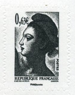  La Véme république au fil du timbre, Liberté 