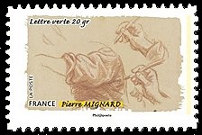  Le toucher, geste de la main, Pierre Mignard (1612-1695) 