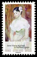  Visages impressionnistes, Jeune fille en décolleté de Berthe Morisot 