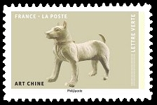  Oeuvres d'Art en volume représentant des chiens 