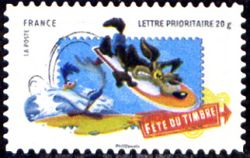  Fête du timbre - Bip Bip et Vil Coyote font du surf 