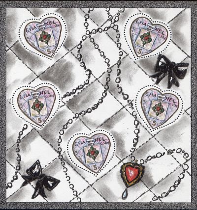  Saint Valentin timbre dessiné par Karl Lagerfeld 