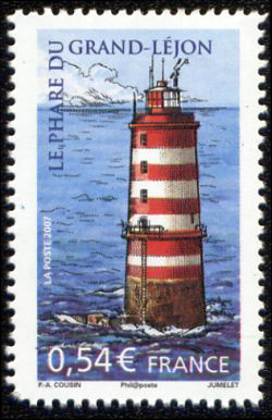  Le phare du Grand-Léjon au large de Saint-Quay-Portrieux 