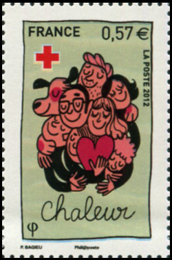  Carnet Croix-Rouge 2012, Groupe de personnages, Chaleur 