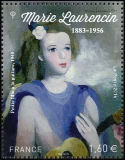  Marie Laurencin, « petite fille à la guitare » 