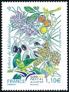  EUROMED POSTAL Arbres de Méditerranée 