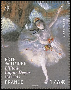  Fête du timbre, l'Etoile, tableau d'Egard Degas 