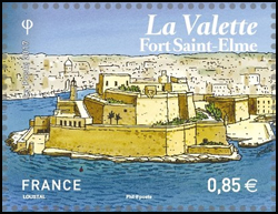  La Valette - capitale de Malte - Fort St Elme (en réalité Fort Saint-Ange) 