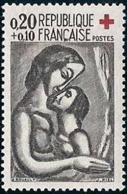  Gravure sur bois du Miserere de Rouault - Coix rouge 