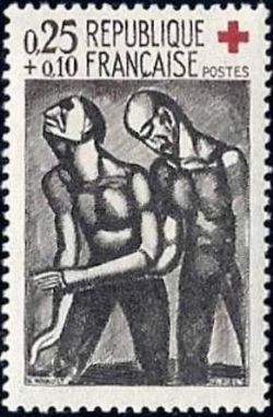  Gravure sur bois du Miserere de Rouault - Coix rouge 