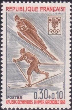  Jeux Olympiques d´hiver de Grenoble - Ski (saut et fond) 