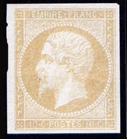  Napoléon III 10 c - EMPIRE FRANC non dentelé 