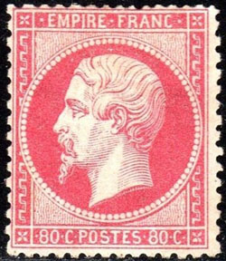  Napoléon III 80 c - EMPIRE FRANC 