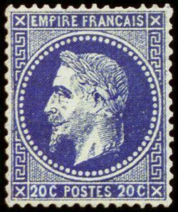  Napoléon III 20 c - Empire lauré 