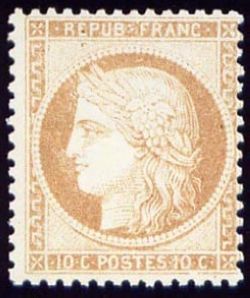  Cérès 1849 dentelé - Emission dite du siège de Paris type de 1849 