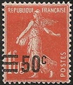Semeuse fond plein, inscription grasse
