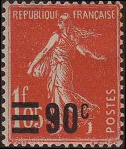 Semeuse fond plein, inscription grasse