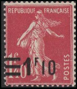 Semeuse fond plein, inscription grasse