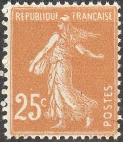 Semeuse fond plein, inscription grasse
