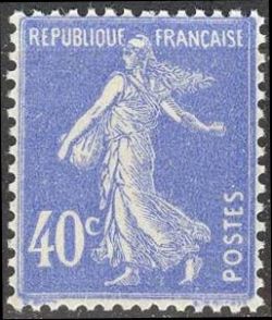 Semeuse fond plein, inscription grasse