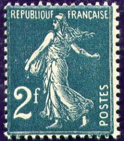 Semeuse fond plein, inscription grasse
