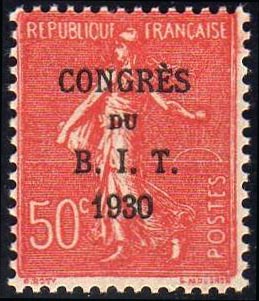  Semeuse lignée - Congrès du B.I.T 1930 