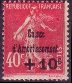 Semeuse fond plein, au profit de la Caisse d'Amortissement