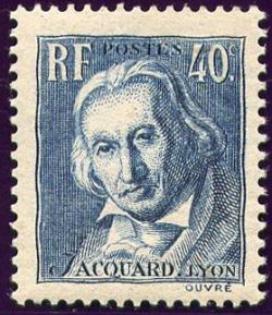  Joseph Marie Jacquard (1752-1834) inventeur du métier à tisser mécanique semi-automatique 