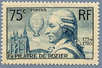  François Pilatre de Rozier (1756-1785) première ascension en ballon libre 