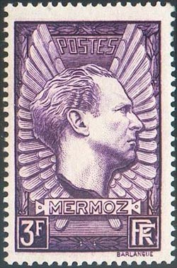  Jean Mermoz (1901-1936) aviateur français, figure légendaire de l'Aéropostale 