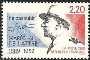  Maréchal de Lattre de Tassigny (1889-1952) 