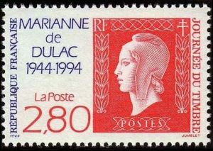  Journée du timbre - 50ème anniversaire de la Marianne de Dulac 